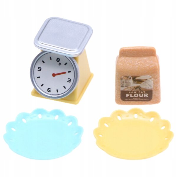 Mini arredi per casa delle bambole in plastica multicolore realistici e duraturi