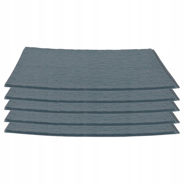 Blauer Mini-PVC-Behälter für Mini-Hausdekorationen und Modellbau – Set mit 5 Stück