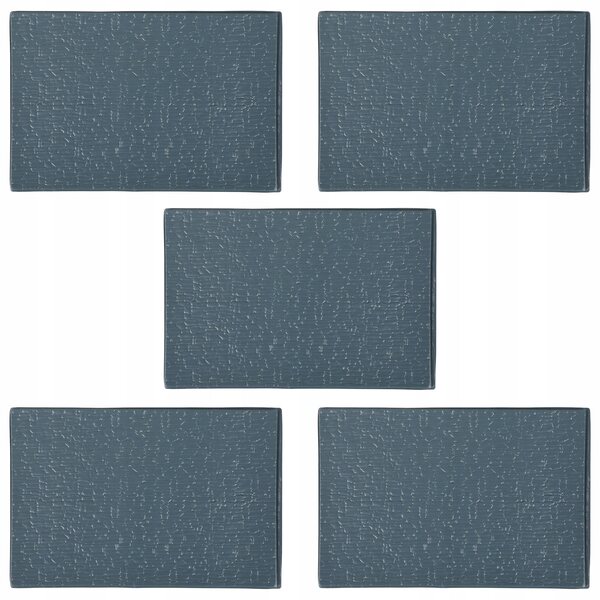 Blauer Mini-PVC-Behälter für Mini-Hausdekorationen und Modellbau – Set mit 5 Stück