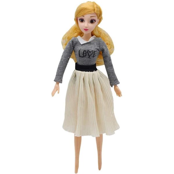 Abito Stampato Love per Bambola 1/6 da 30 cm - Costume Casual Elegante