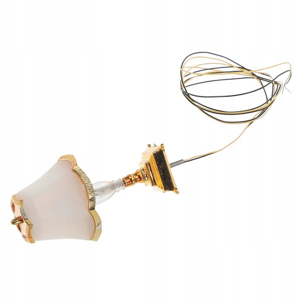 Lampa da Tavolo Rustica per Casa delle Bambole con Luci LED Miniatura