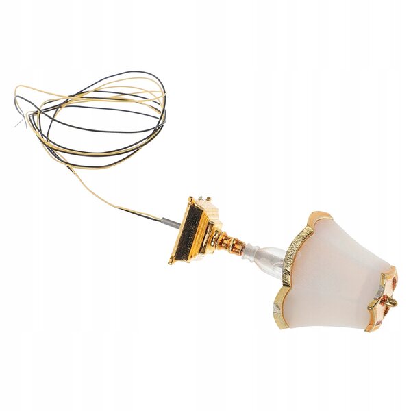 Lampa da Tavolo Rustica per Casa delle Bambole con Luci LED Miniatura