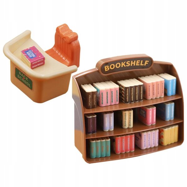 Mini dekoratives Kunststofflineal für Puppenhäuser, Miniaturzubehör
