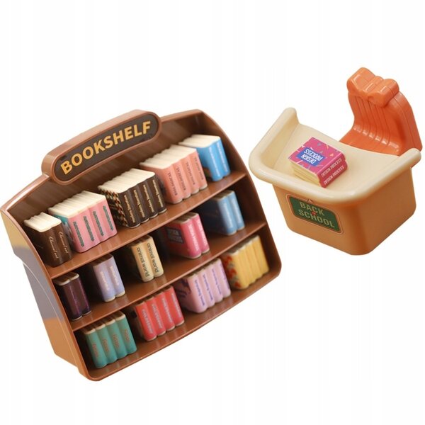 Mini dekoratives Kunststofflineal für Puppenhäuser, Miniaturzubehör