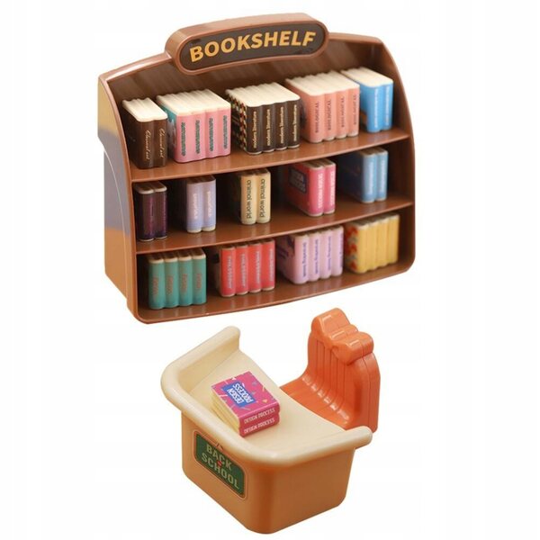 Mini dekoratives Kunststofflineal für Puppenhäuser, Miniaturzubehör