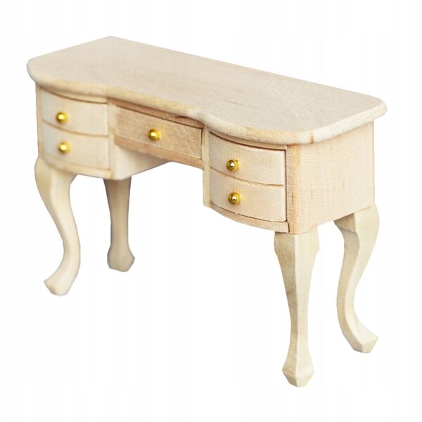 Mini bureau décoratif miniature en bois pour la maison et les jeux d'enfants