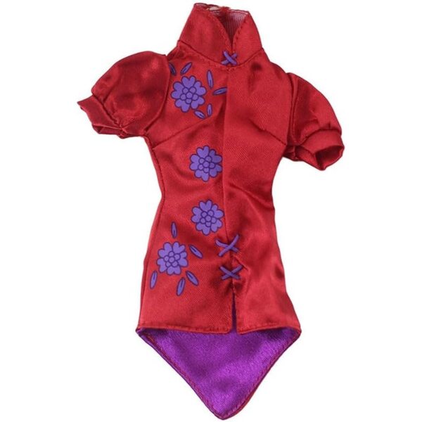 Abito Cheongsam elegante per bambole da 11,5 pollici in tessuto di qualità