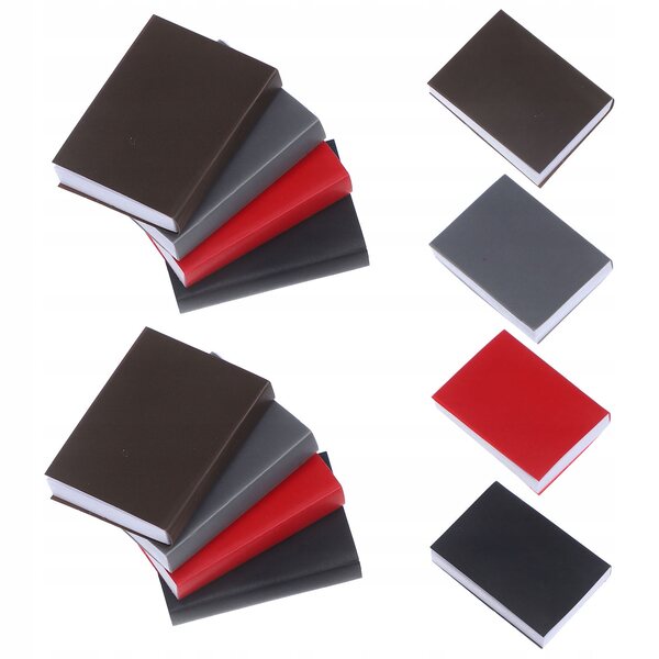 Set 12 Mini Libricini in Carta per Case delle Bambole Decorazioni Creative