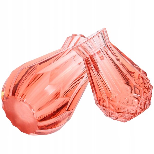 Mini vasi rosa in PVC per decorazioni casa e case delle bambole, 2 pezzi