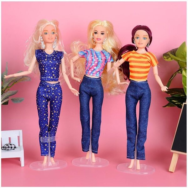 Set 3 Abiti Casual per Bambole 30 cm - Maglietta, Pantaloni e Accessori Uteruik