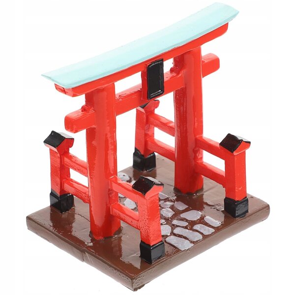 Miniatura Brama Torii in Resina per Decorazioni e Case di Bambole