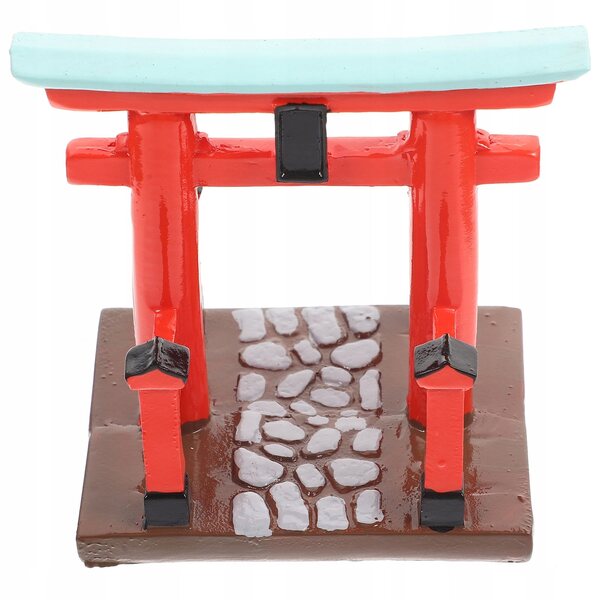 Miniatura Brama Torii in Resina per Decorazioni e Case di Bambole