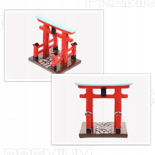 Miniatura Brama Torii in Resina per Decorazioni e Case di Bambole