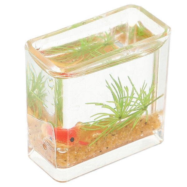 Miniatura Acquario Decorativo in Resina per Case delle Bambole e Mini Ambienti