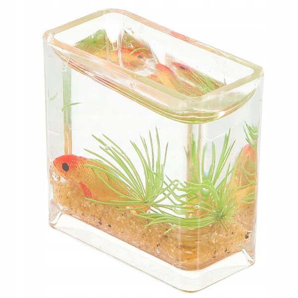 Miniatura Acquario Decorativo in Resina per Case delle Bambole e Mini Ambienti