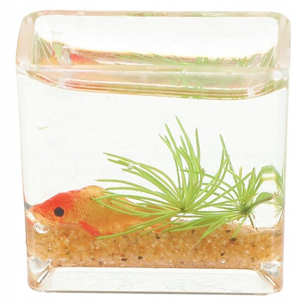Miniatura Acquario Decorativo in Resina per Case delle Bambole e Mini Ambienti