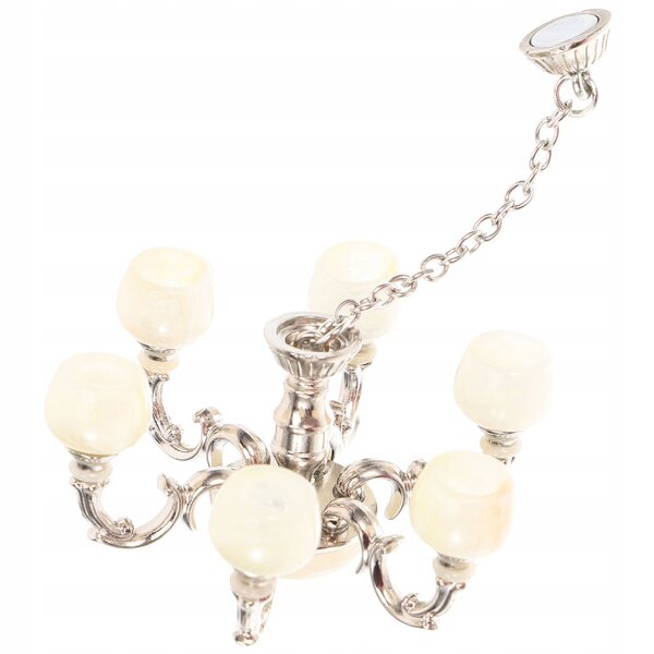 Lampada Sospesa Miniatura in Metallo per Casa delle Bambole, Elegante e Realistica