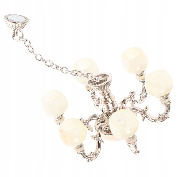 Lampada Sospesa Miniatura in Metallo per Casa delle Bambole, Elegante e Realistica