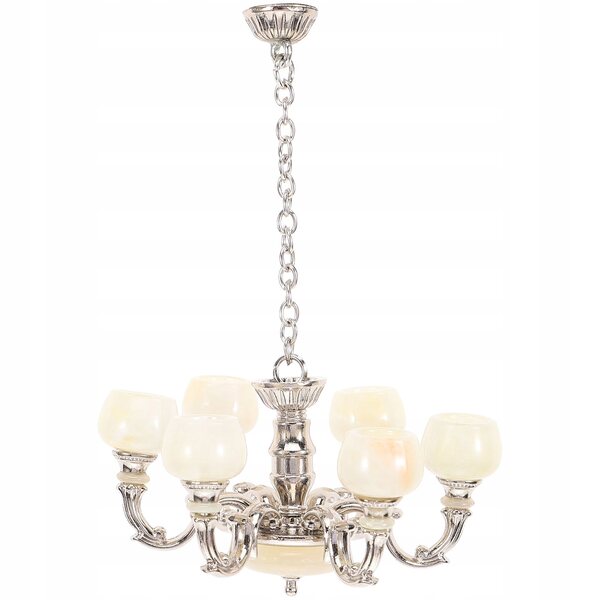 Lampada Sospesa Miniatura in Metallo per Casa delle Bambole, Elegante e Realistica