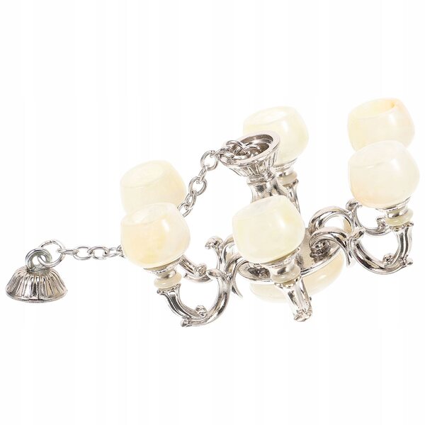 Lampada Sospesa Miniatura in Metallo per Casa delle Bambole, Elegante e Realistica