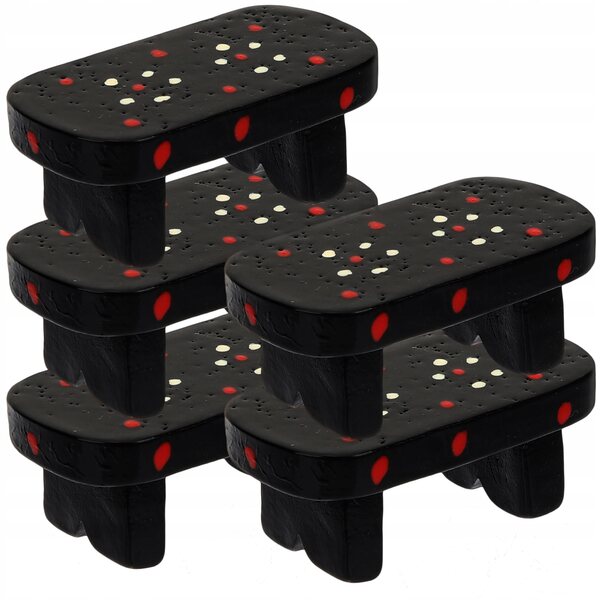 Lot de 5 mini bancs décoratifs multicolores en résine pour miniatures et jardins