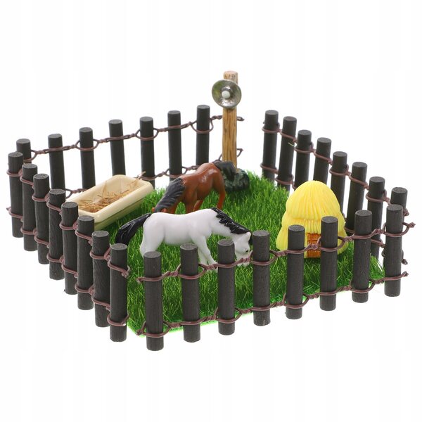 Modello Miniatura Realistico di Fattoria in Plastica per Decorazioni e Progetti DIY