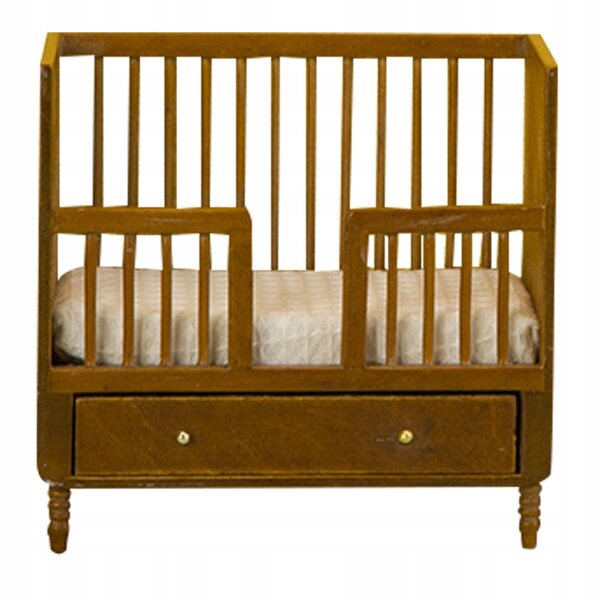 Mini letto in legno per casa delle bambole - decorazione delicata e funzionale