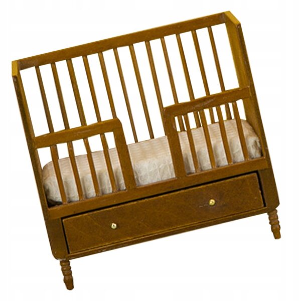 Mini letto in legno per casa delle bambole - decorazione delicata e funzionale