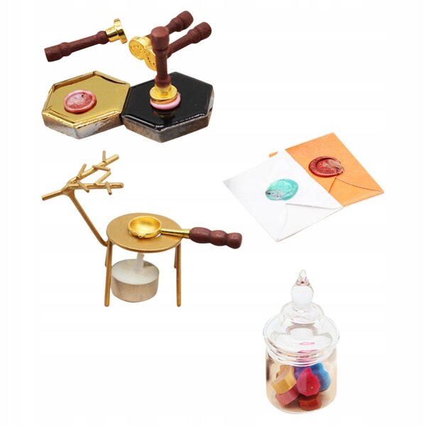 Miniatura Sigillo in Cera per Decorazione Casa delle Bambole Accurata e Realistica