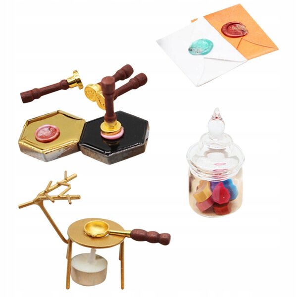Miniatura Sigillo in Cera per Decorazione Casa delle Bambole Accurata e Realistica