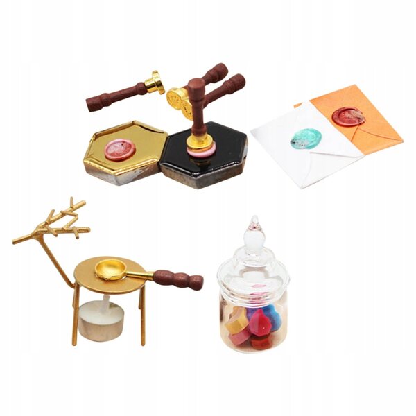 Miniatura Sigillo in Cera per Decorazione Casa delle Bambole Accurata e Realistica