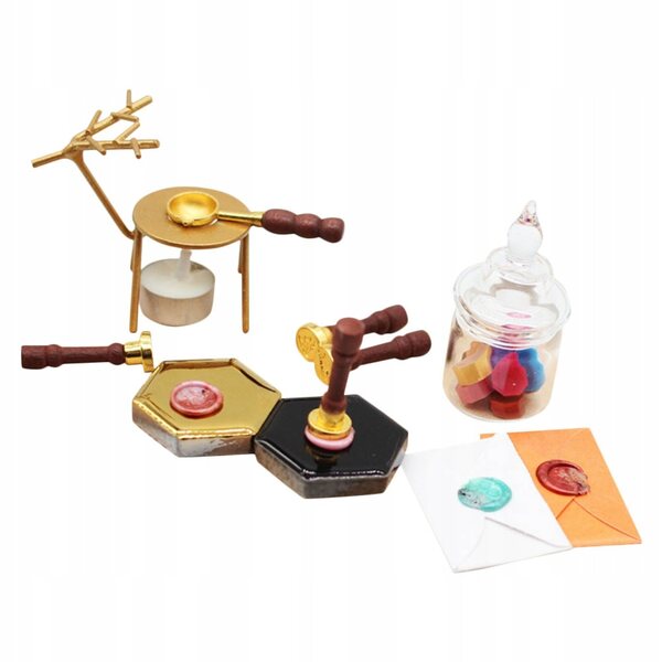 Miniatura Sigillo in Cera per Decorazione Casa delle Bambole Accurata e Realistica