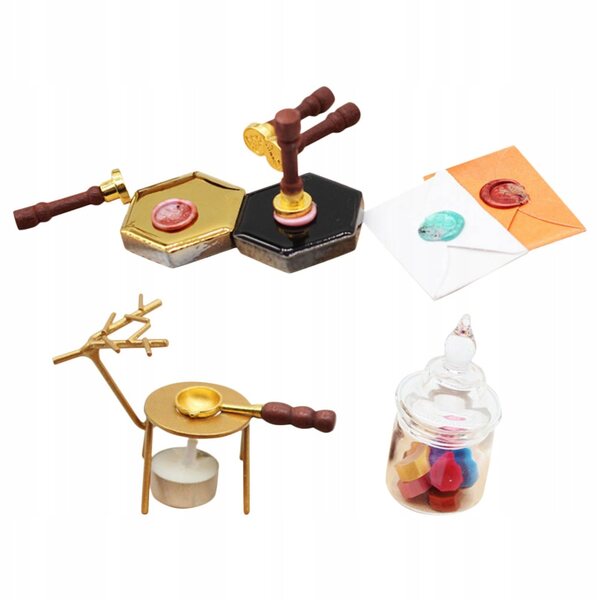 Miniatura Sigillo in Cera per Decorazione Casa delle Bambole Accurata e Realistica