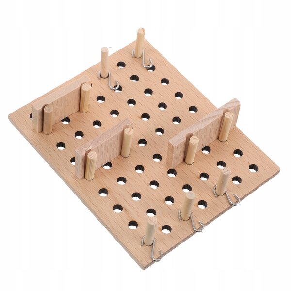 Set Miniatura in Legno per Parete Pegboard Casa delle Bambole 10x8 cm