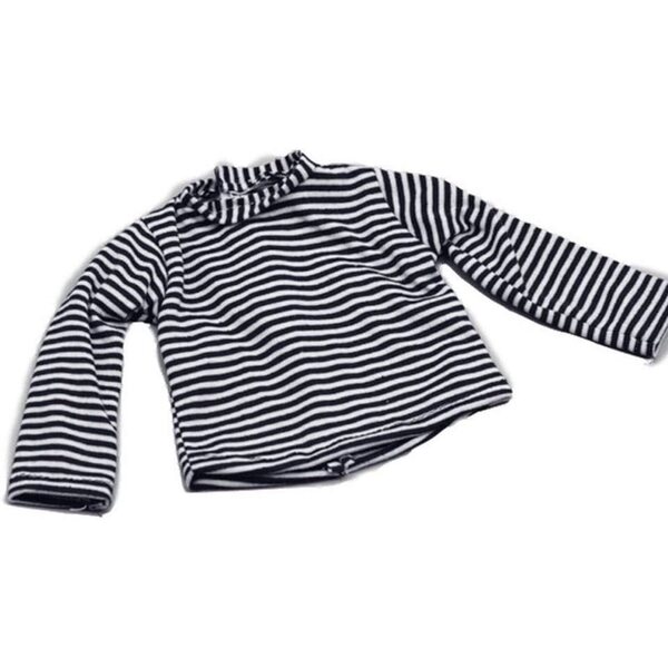 Gestreiftes Langarm-T-Shirt für 46 cm große amerikanische Puppen, Modekleidung