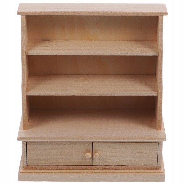 Miniatuur houten kast voor poppenhuis - realistische decoratie
