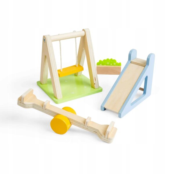 BigJigs Gartenmöbel-Set aus Holz für Puppen 38006