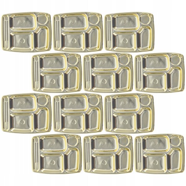 Set 12 Mini Tacos Decorativi Dorati per Cucina di Casa delle Bambole