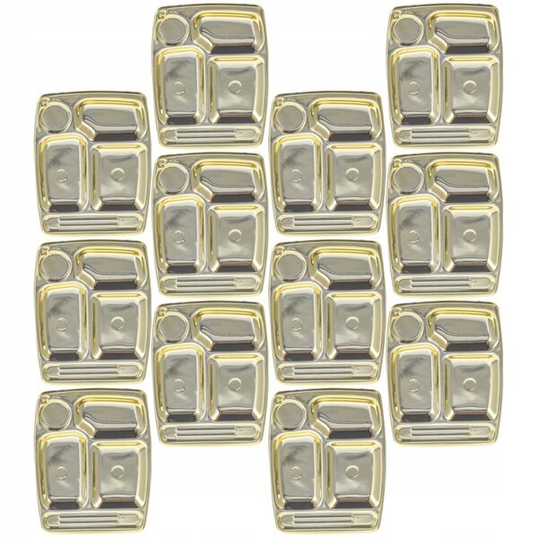 Set 12 Mini Tacos Decorativi Dorati per Cucina di Casa delle Bambole