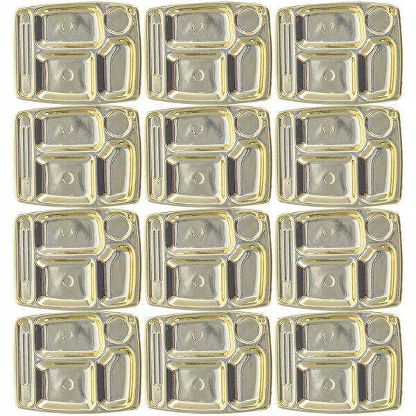 Set 12 Mini Tacos Decorativi Dorati per Cucina di Casa delle Bambole