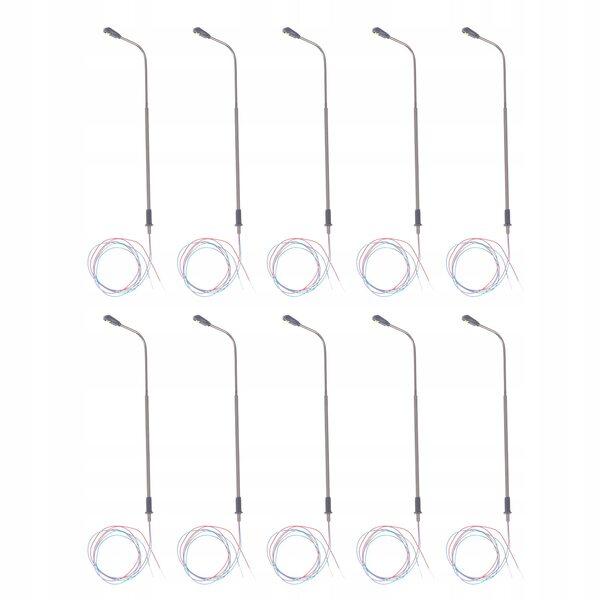 Lot de 10 lampes LED pour trains miniatures à l'échelle OO – Lumière blanche longue durée