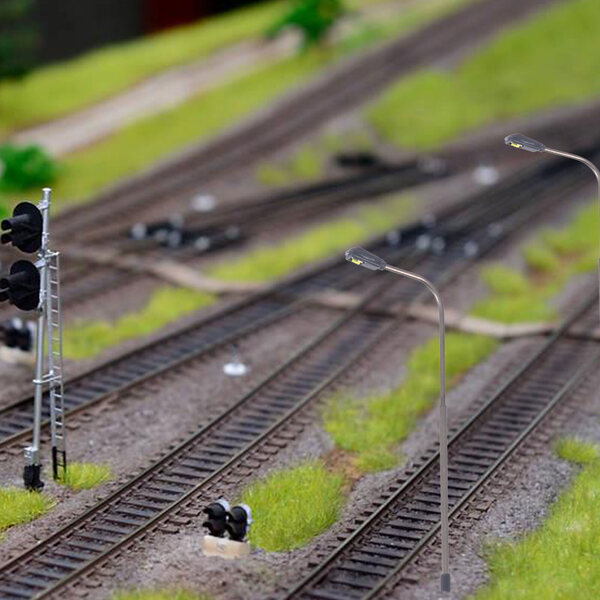 Lot de 10 lampes LED pour trains miniatures à l'échelle OO – Lumière blanche longue durée