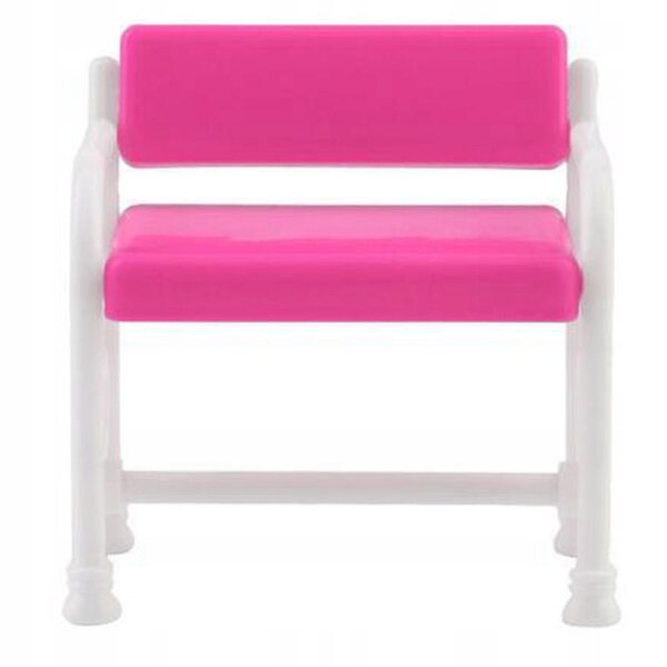 Miniatuur kaptafel met stoel voor poppenhuis in ABS, realistische decoratie