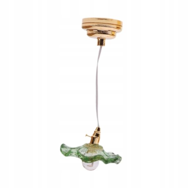 Miniatura lampada decorativa per casa delle bambole 1:12 in metallo alta 8 cm