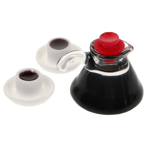 Mini caffettiera multicolore, 3 pezzi - accessori per la casa delle bambole