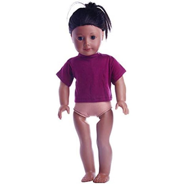 Maglietta casual per bambola 18 pollici Uteruik, abbigliamento moda bambole