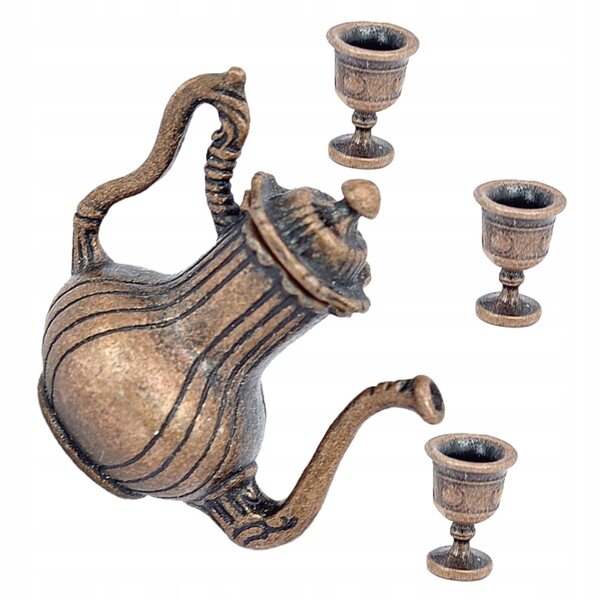 Miniatura Realistica di Mini Czaijnik per Casa delle Bambole, Accessorio Dettagliato