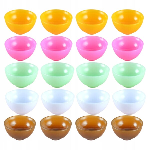 Set 20 Mini Mische in PVC per Cucina Miniature e Decorazioni Bambini