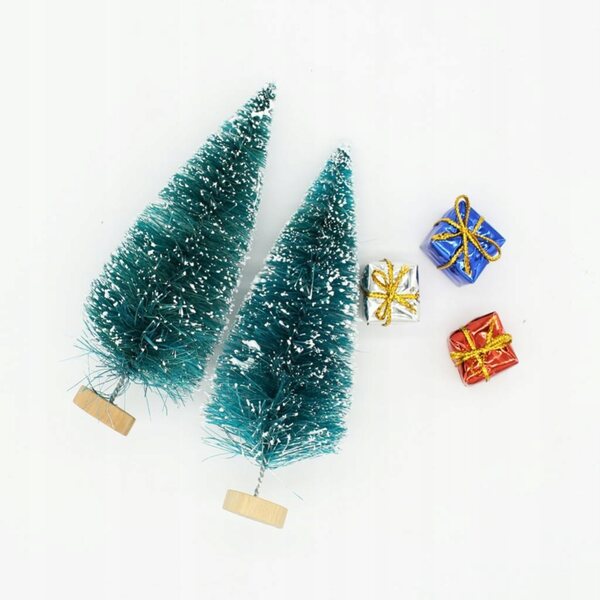Set Accessori Natalizi Miniatura 1:12 per Casa delle Bambole Decorazione Colorata