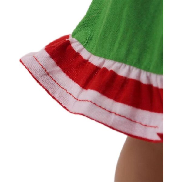 Abito Natalizio Maniche Lunghe per Bambola Americana 46 cm - Costume Casual Uteruik